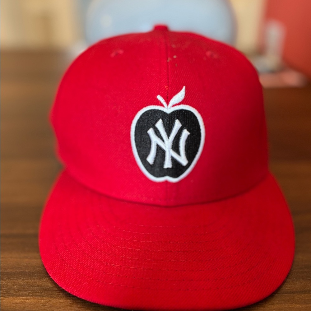 New Era 59FIFTY Black and Red Cap